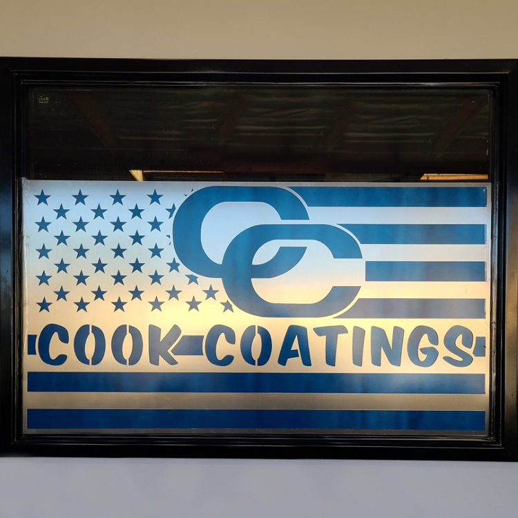 Cook Coatings Office Sign