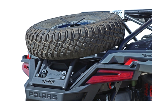 CageWrx Polaris RZR Pro XP / Pro R / Turbo R spare tire carrier UTV utility vehicle